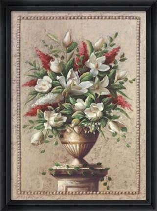 Framed Floral Symphony I Print