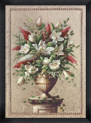 Framed Floral Symphony I Print