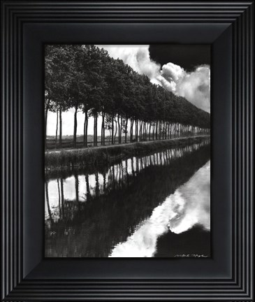 Framed Holland Canal, Sluis, Holland Print