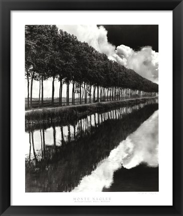 Framed Holland Canal, Sluis, Holland Print