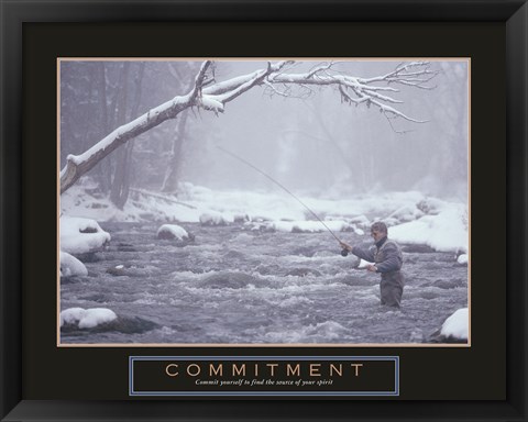 Framed Commitment - Fisherman Print