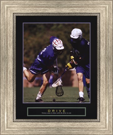 Framed Drive - Lacrosse Print
