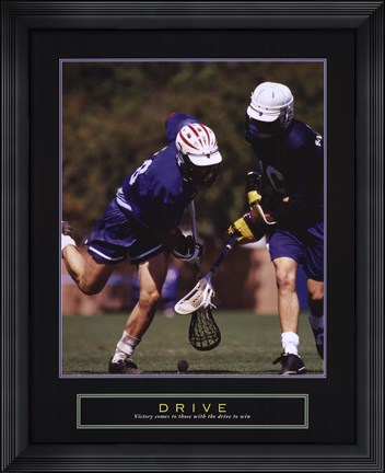 Framed Drive - Lacrosse Print