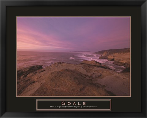 Framed Goals - Sunset Print