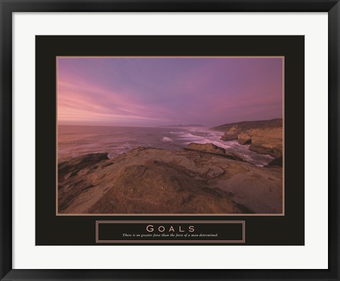 Framed Goals - Sunset Print