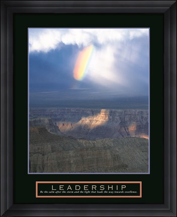Framed Leadership - Passing Storm Print