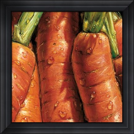 Framed Carrots Print