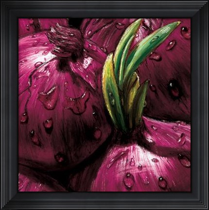 Framed Onions Print