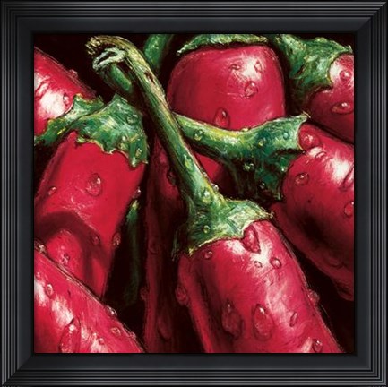 Framed Hot Peppers Print
