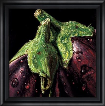 Framed Aubergines Print