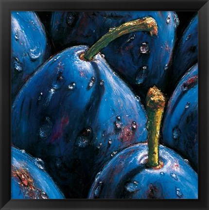 Framed Plums Print