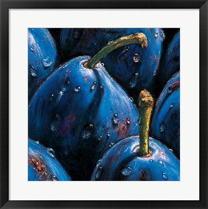 Framed Plums Print