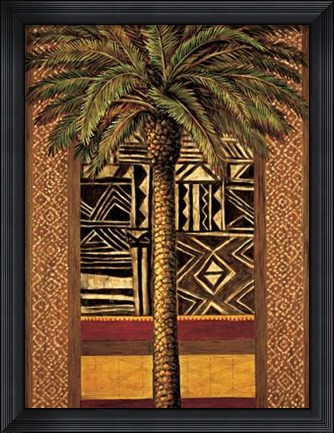 Framed African Evening II Print