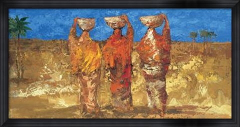 Framed Vers La Source Print