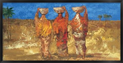 Framed Vers La Source Print