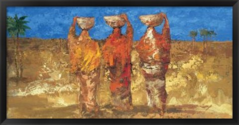 Framed Vers La Source Print