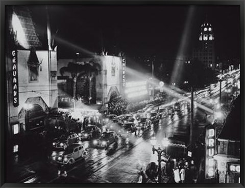 Framed Hollywood California, 1940 Print