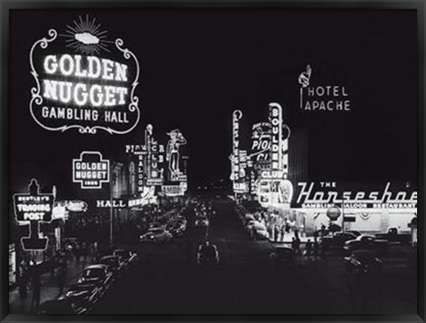 Framed Las Vegas Nevada, 1953 Print