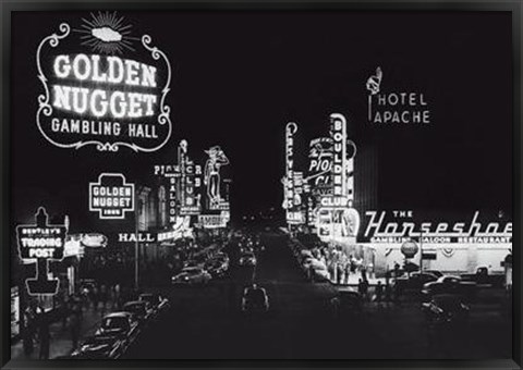 Framed Las Vegas Nevada, 1953 Print
