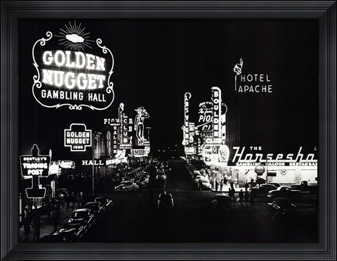 Framed Las Vegas Nevada, 1953 Print