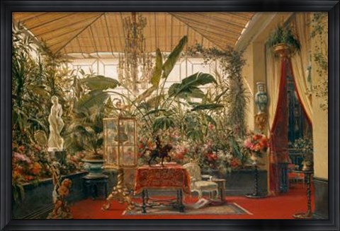 Framed Veranda De La Princesse Mathilde Print