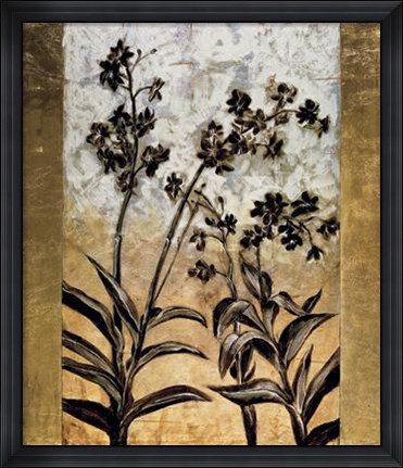 Framed Orchid Silhouette Print