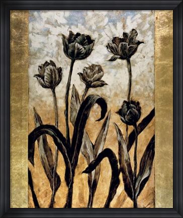 Framed Tulip Silhouette Print