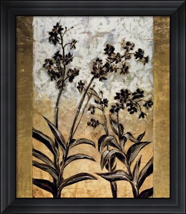 Framed Orchid Silhouette Print