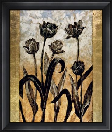 Framed Tulip Silhouette Print
