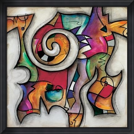Framed Swirl II Print
