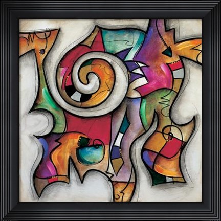 Framed Swirl II Print