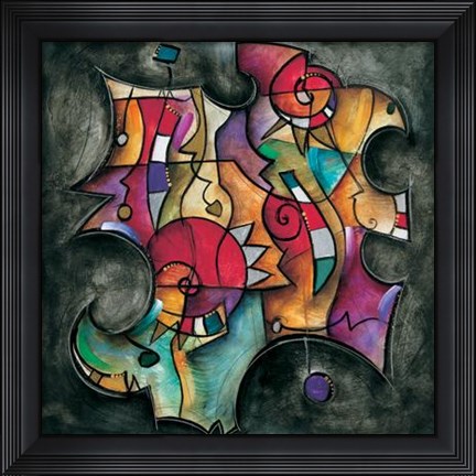 Framed Noir Duet II Print