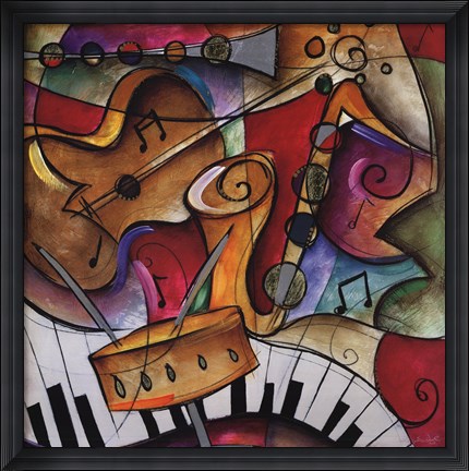 Framed Jazz It Up II Print