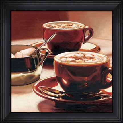 Framed Tazze Con Cappuccino Print