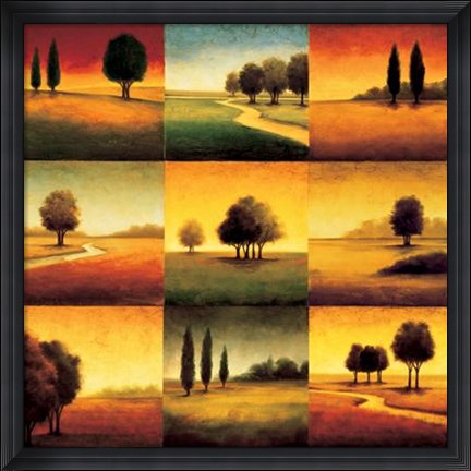 Framed Landscape Perspectives Print