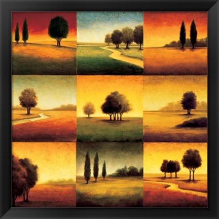 Framed Landscape Perspectives Print