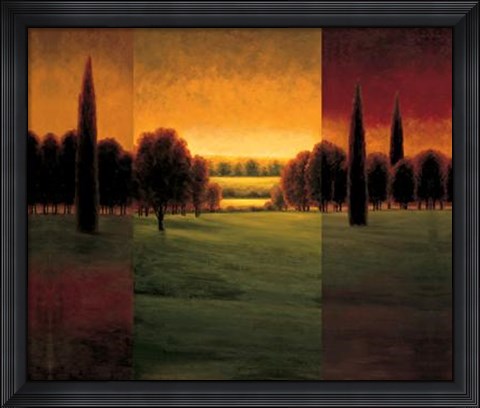 Framed Break Of Dawn I Print