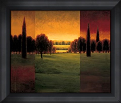Framed Break Of Dawn I Print