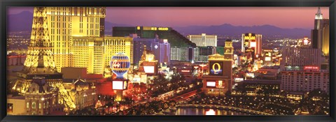 Framed Strip, Las Vegas Nevada Print