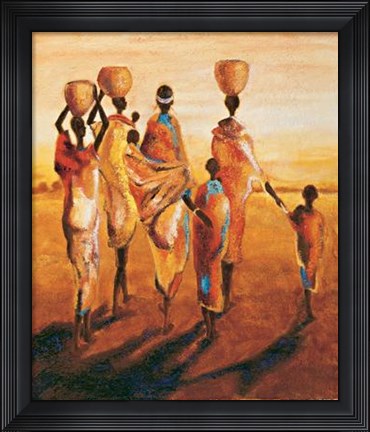 Framed Meres Et Enfants Print