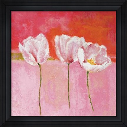 Framed Fleurs En Rose II Print