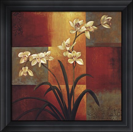 Framed White Orchid Print