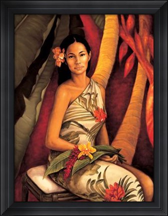 Framed Island Woman II Print