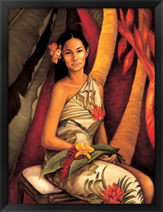 Framed Island Woman II Print