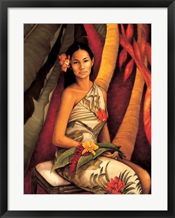 Framed Island Woman II Print