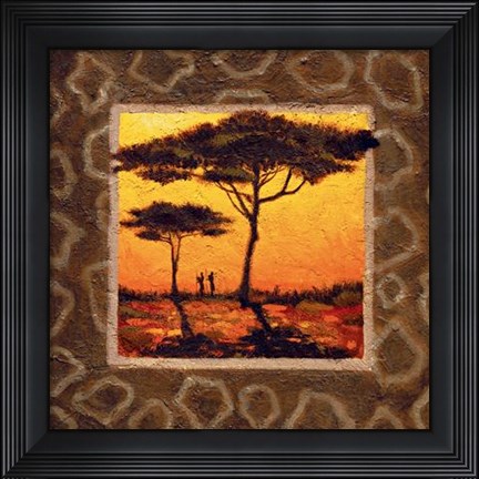 Framed Savannah Sunset II Print
