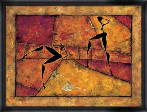 Framed Era Finita La Pioggia Print