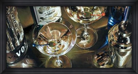 Framed Martini Bar Print