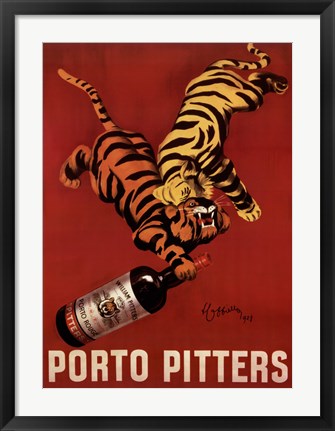 Framed Porto Pitters Print