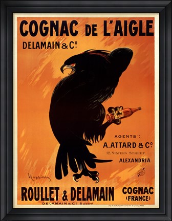 Framed Cognac De L&#39;aigle Print